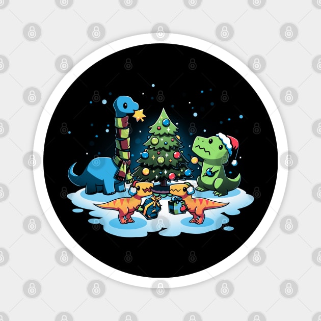 A Very Dino Christmas Magnet by chaseoscar